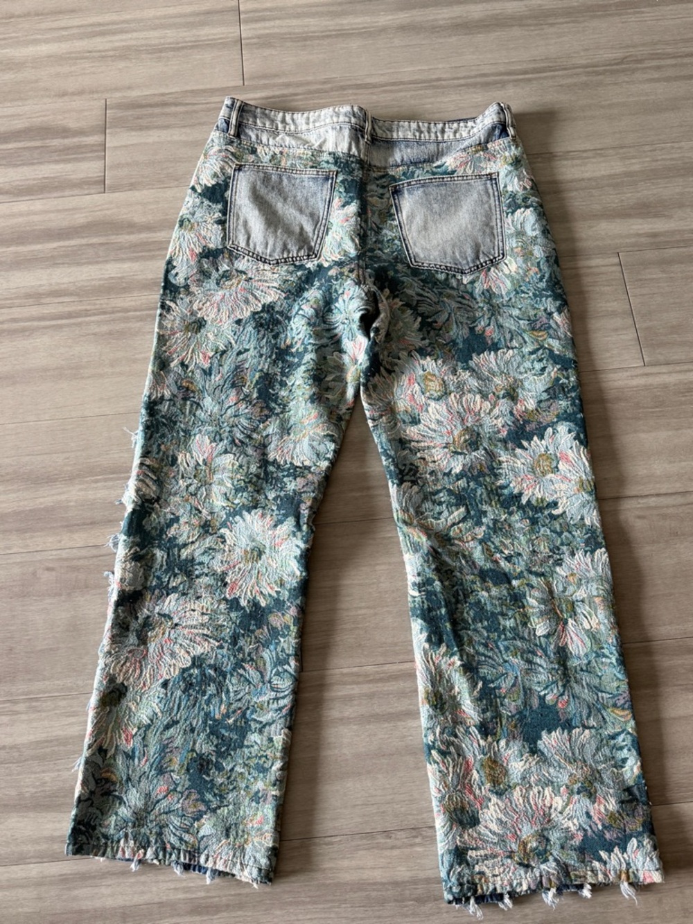 Textured Multi-Color Patchwork Jeans (36x32) - Picture 7 of 10